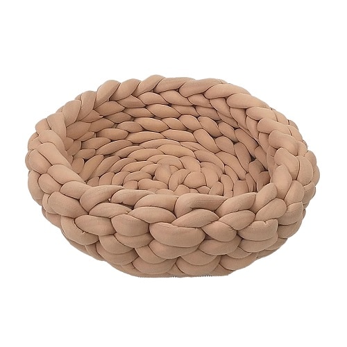 ペットアイ ペット用 あみあみベッド キャラメル (1個) 犬猫用 寝具 ベッド クッション 座布団