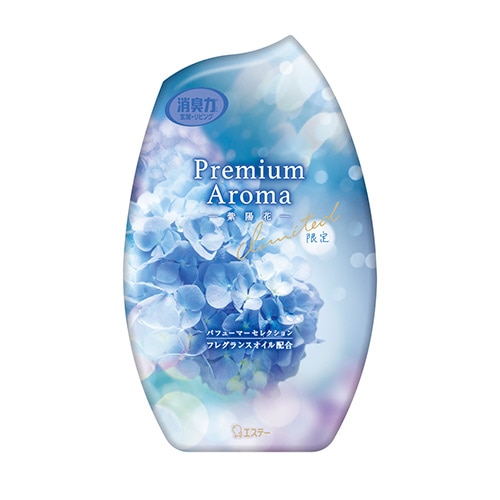 エステー お部屋の消臭力 プレミアムアロマ 紫陽花 (400mL) 玄関・リビング用 置き型 消臭 芳香剤 Premium Aroma