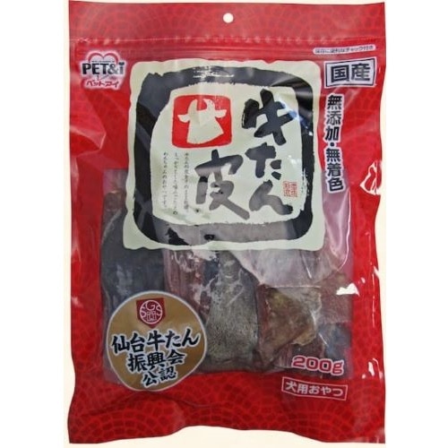 ペットアイ 牛たん皮 (200g) 犬用 間食 ドッグフード おやつ