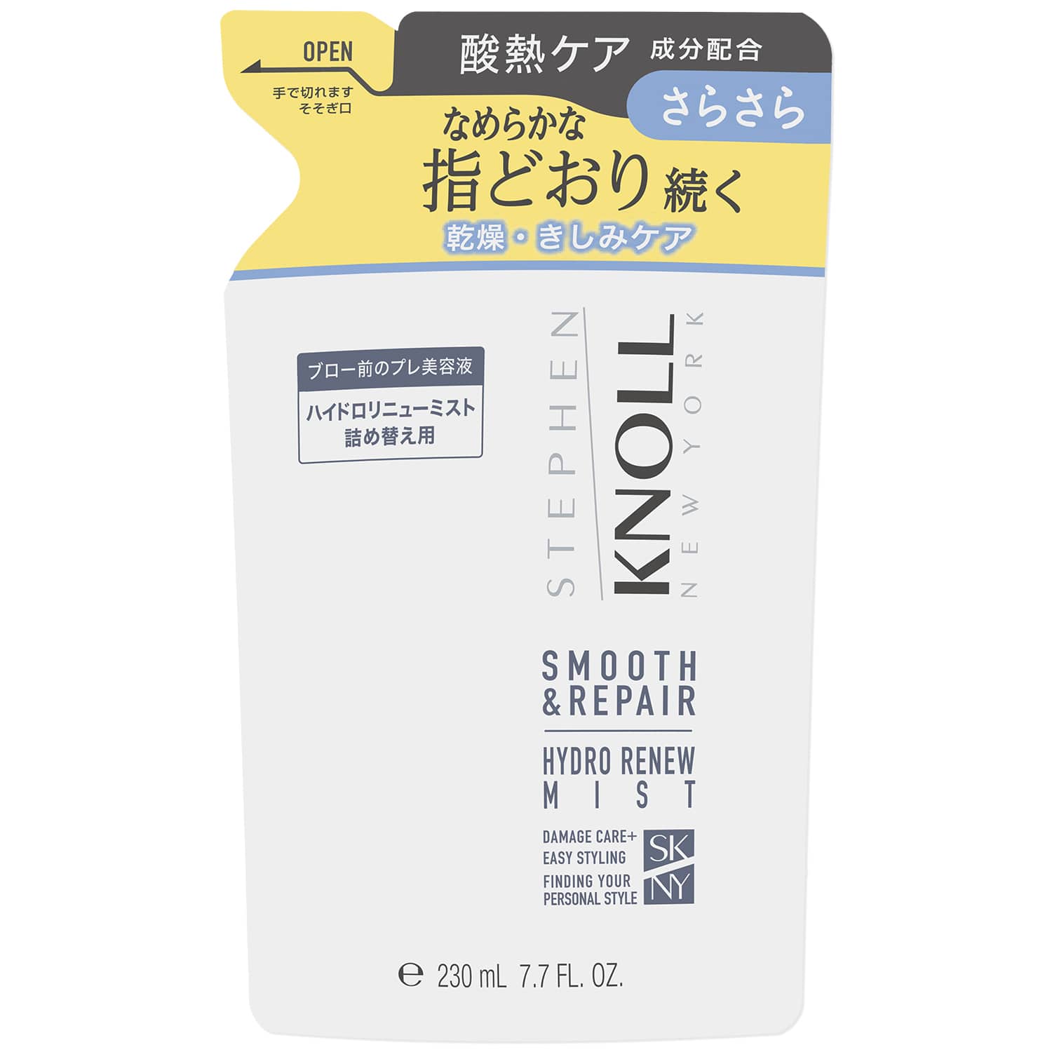 コーセー スティーブンノル ハイドロリニュー ミスト スムースリペアA つめかえ用 (230mL) 詰め替え用 洗い流さないトリートメント