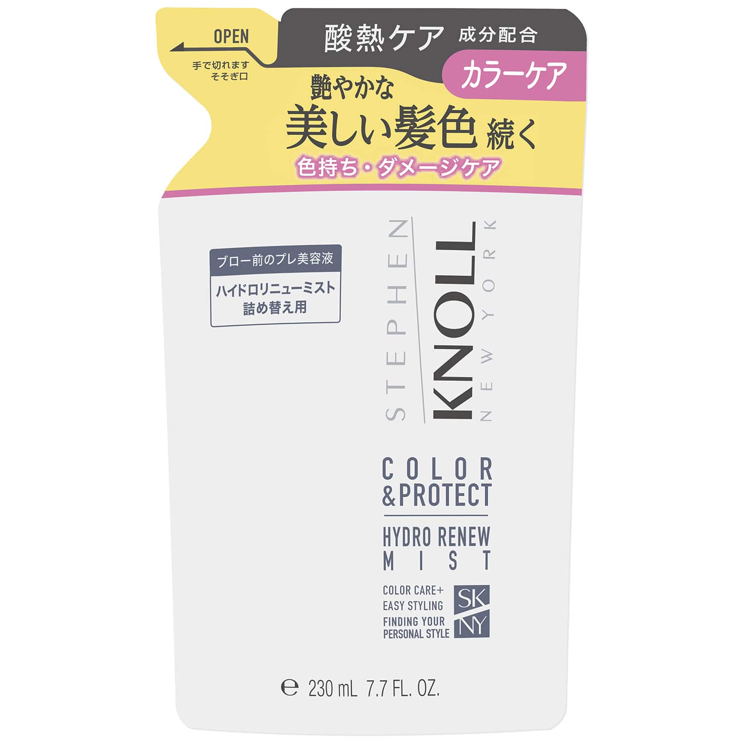 コーセー スティーブンノル ハイドロリニュー ミスト カラープロテクトA つめかえ用 (230mL) 詰め替え用 洗い流さないトリートメント