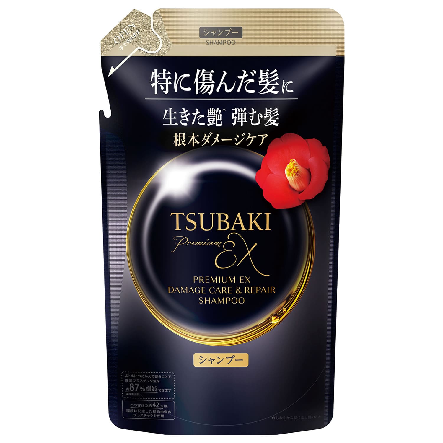 ファイントゥデイ TSUBAKI ツバキ プレミアムEX ダメージケア&リペア シャンプー つめかえ用 (300mL) 詰め替え用
