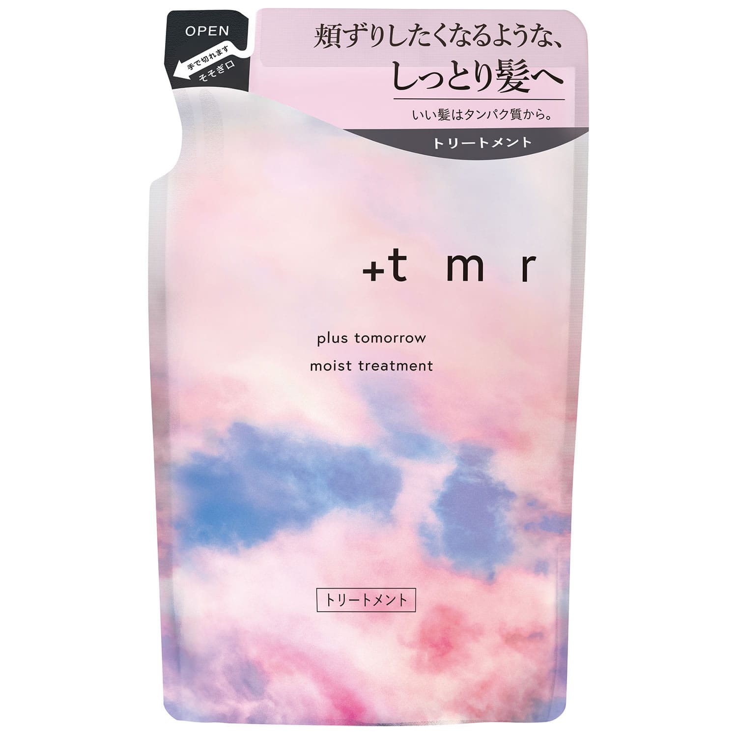 ファイントゥデイ +tmr プラストゥモロー モイスト トリートメント つめかえ用 (400mL) 詰め替え用 洗い流すトリートメント