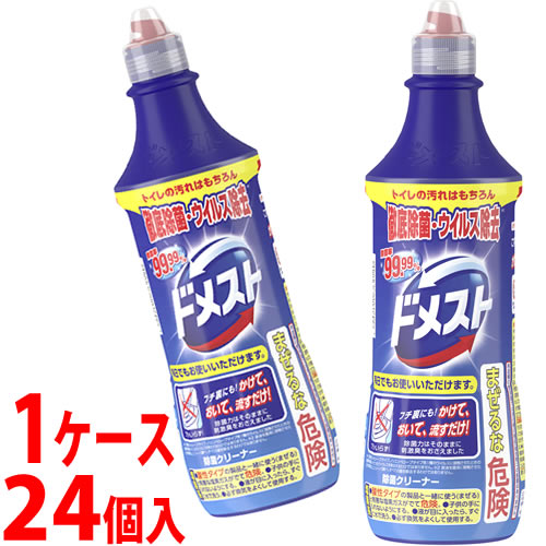 《ケース》 ユニリーバ 除菌クリーナー ドメスト (500mL)×24個 トイレ用クリーナー 除菌