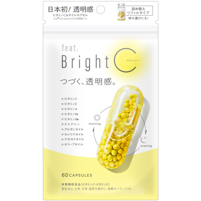 ネイチャーラボ フィート ブライトC 詰め替え リフィルタイプ feat. (60粒入) 栄養機能食品 ビタミンC ビタミンE　※軽減税率対象商品