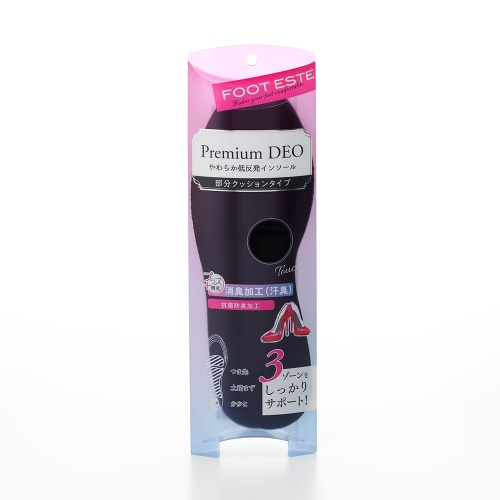 シャンティ フットエステ Premium DEO やわらか低反発インソール 部分クッションタイプ (1足分) インソール フットケア プレミアムデオ