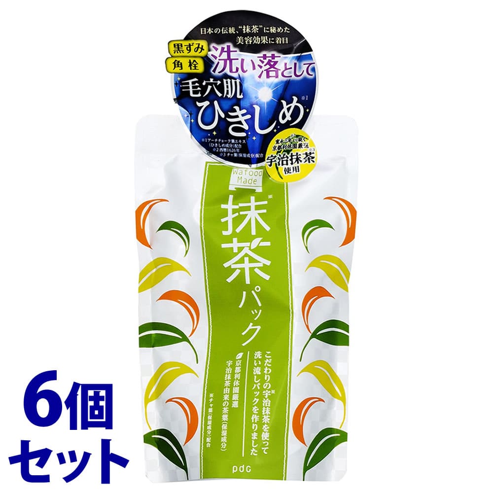 《セット販売》　pdc ワフードメイド 宇治抹茶パック (170g)×6個セット フェイスパック 洗い流しパック