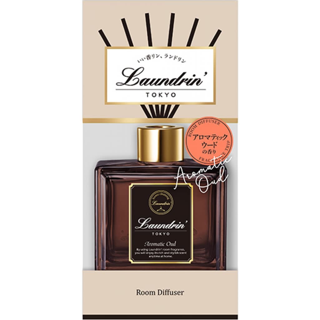 ランドリン ルームディフューザー アロマティックウード (80mL) 芳香消臭剤 リードディフューザー