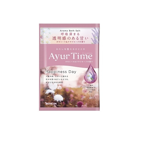 バスクリン アーユルタイム ハピネスデイ 1回分 (40g) バスソルト 入浴剤
