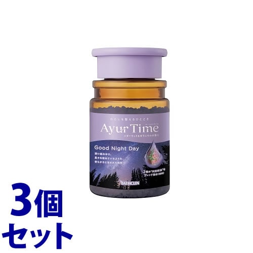 《セット販売》 バスクリン アーユルタイム グッドナイトデイ ボトル (520g)×3個セット バスソルト 入浴剤
