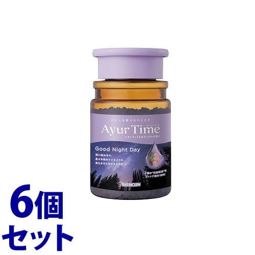 《セット販売》 バスクリン アーユルタイム グッドナイトデイ ボトル (520g)×6個セット バスソルト 入浴剤