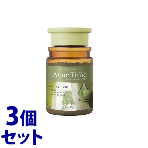 《セット販売》 バスクリン アーユルタイム リフレッシュデイ ボトル (520g)×3個セット バスソルト 入浴剤
