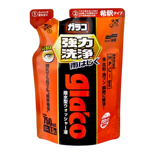 ソフト99 ガラコウォッシャー 強力洗浄 (750mL) 車用品 カー用品