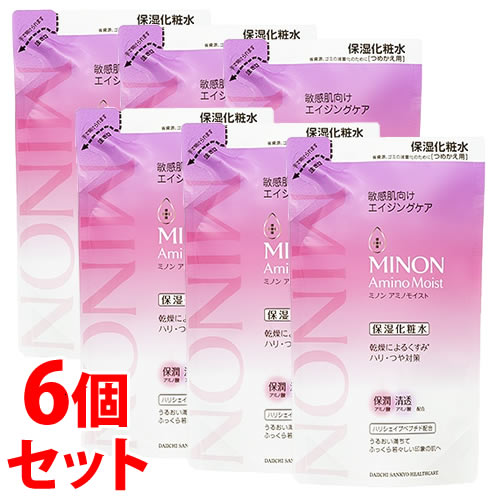 《セット販売》 第一三共ヘルスケア ミノン アミノモイスト エイジングケア ローション つめかえ用 (130mL)×6個セット 詰め替え用 保湿化粧水