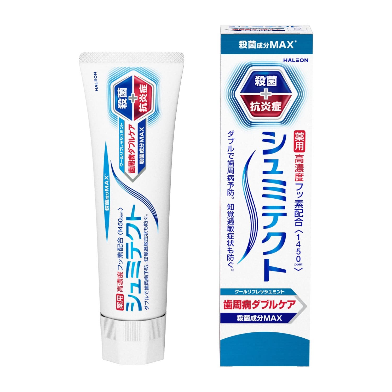 ヘイリオンジャパンシュミテクト歯周病ダブルケアクールリフレッシュミント90g 薬用ハミガキ Haleon 【医薬部外品】