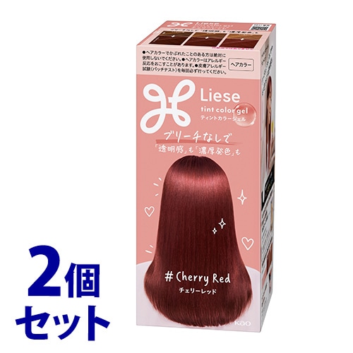 《セット販売》　花王 リーゼ ティントカラージェル チェリーレッド (191mL)×2個セット ヘアカラーリング剤　【医薬部外品】