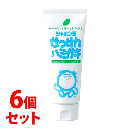 《セット販売》 シャボン玉石けん シャボン玉 せっけんハミガキ (140g)×6個セット 歯磨き粉 ハミガキ粉