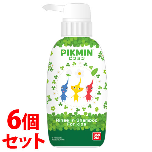 《セット販売》 バンダイ リンスインシャンプー ピクミン (300mL)×6個セット キッズ 子供用