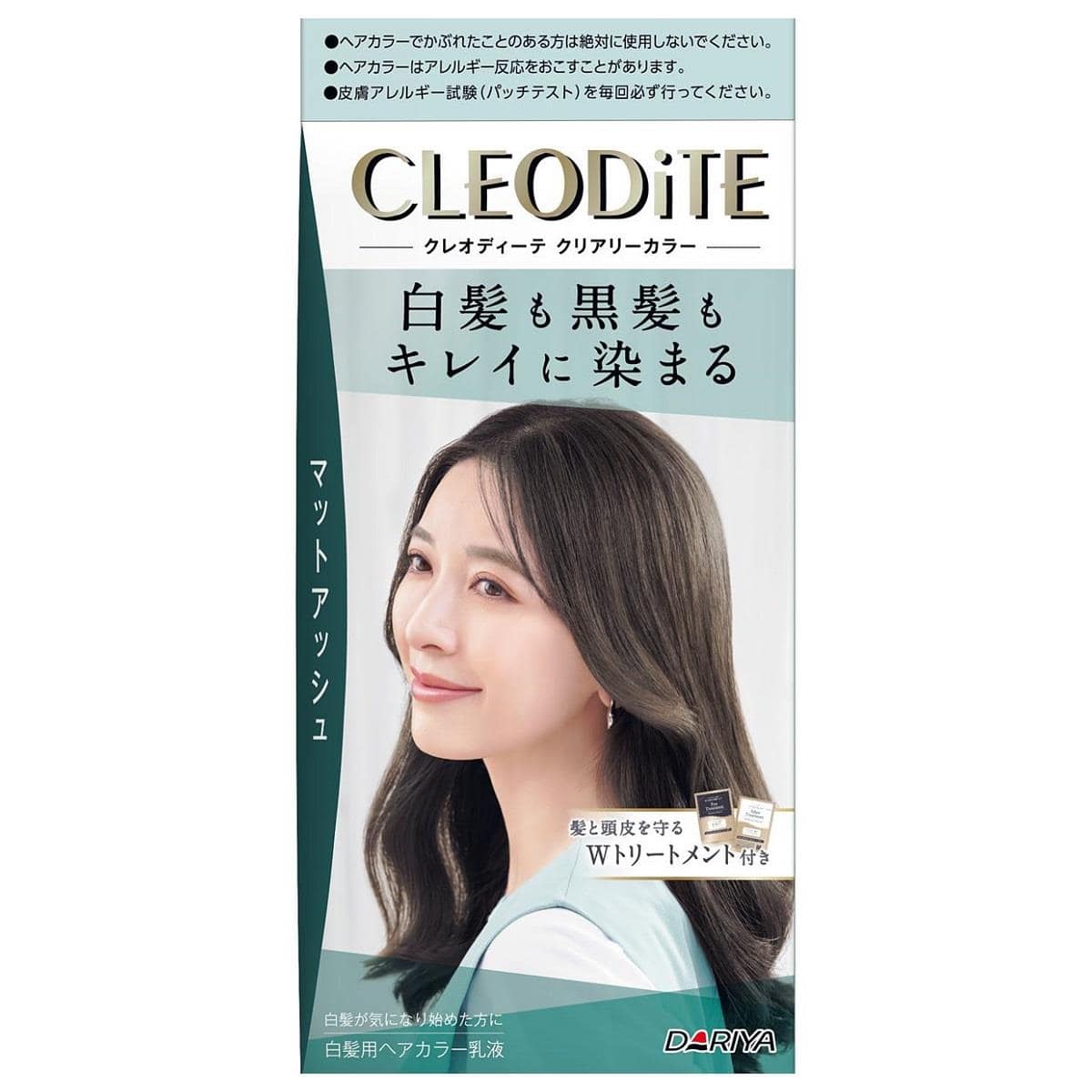 ダリヤ クレオディーテ クリアリーカラー 白髪用 マットアッシュ (1セット) 白髪染め 【医薬部外品】