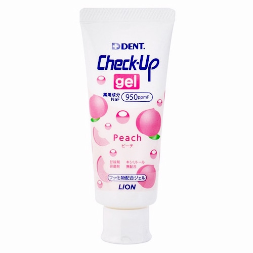 ライオン DENT チェックアップ ジェル ピーチ (60g) 薬用ハミガキ　【医薬部外品】