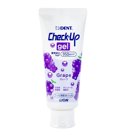 ライオン DENT チェックアップ ジェル グレープ (60g) 薬用ハミガキ　【医薬部外品】