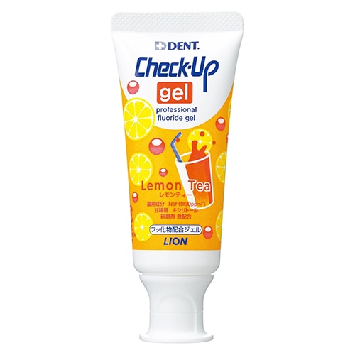 ライオン DENT チェックアップ ジェル レモンティー (60g) 薬用ハミガキ　【医薬部外品】