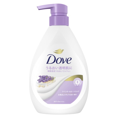 ユニリーバ ダヴ ボディウォッシュ ラベンダー&オーツミルク ポンプ (470g) ボディソープ Dove