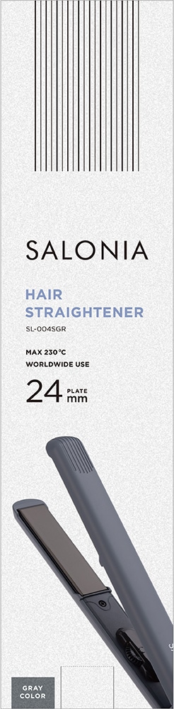 サロニア SALONIA ストレートヘアアイロン グレー SL-004SGR