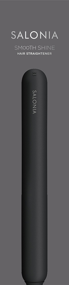 サロニア ＳＡＬＯＮＩＡ　スムースシャインストレートヘアアイロン　ブラック　ＳＡＬ２３１０５ＢＫ