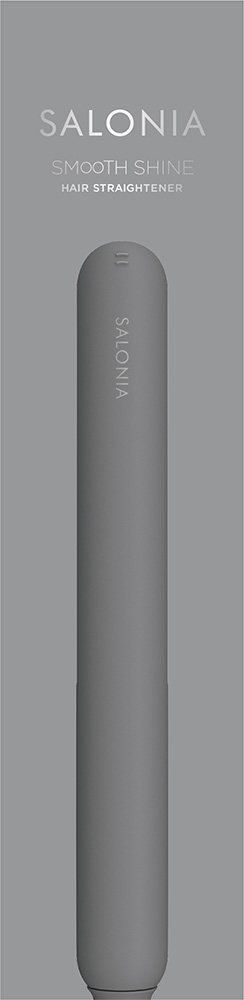 サロニア ＳＡＬＯＮＩＡ　スムースシャインストレートヘアアイロン　グレー　ＳＡＬ２３１０５ＧＲ