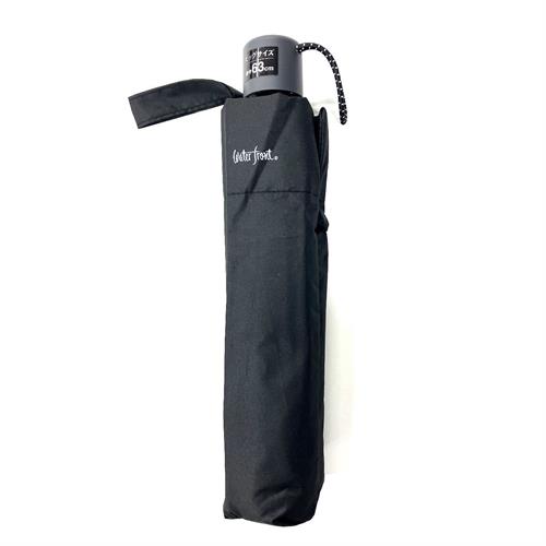 ウォーターフロント ビッグサイズ　折　６３ＣＭ　ブラック　大きめ　折りたたみ　雨