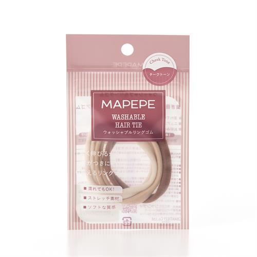 シャンティ マペペウォッシャブルリングゴムチークトーン　ヘアゴム
