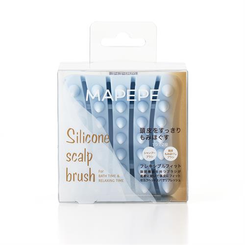 シャンティ マペペ　シリコーンスカルプブラシ　ライトブルー　メイク　化粧ブラシ