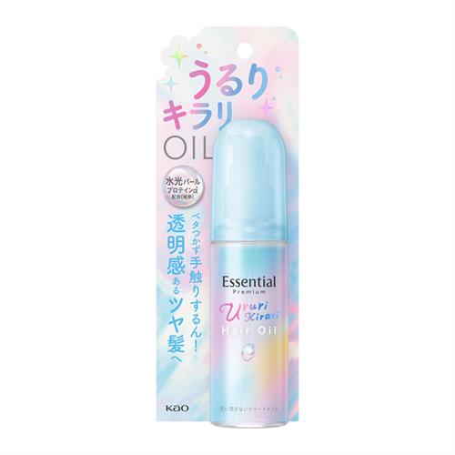 花王 エッセンシャル プレミアム うるりキラリオイル 80mL インバスヘアケア トリートメント ホワイトピーチ&ムスクの香り
