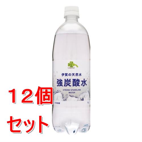 《セット販売》 サンガリア <ケース>くらしリズム強炭酸水 1000mL×12個セット※軽減税率対象商品