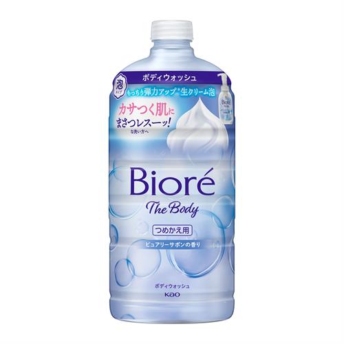 花王 ビオレ ザ ボディ 泡タイプ ピュアリーサボンの香り つめかえ用 (780mL) ボディソープ 生クリーム泡 風呂