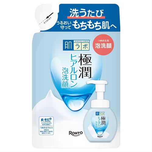 ロート製薬 肌ラボ 極潤ヒアルロン泡洗顔 つめかえ用 140mL 洗顔料 うるおい 詰替え クレンジング