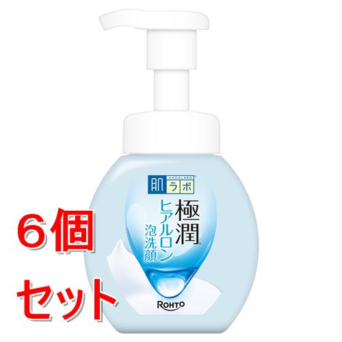 《セット販売》 ロート製薬 肌ラボ 極潤ヒアルロン泡洗顔 (160mL)×6個セット 洗顔料 うるおい 本体 クレンジング