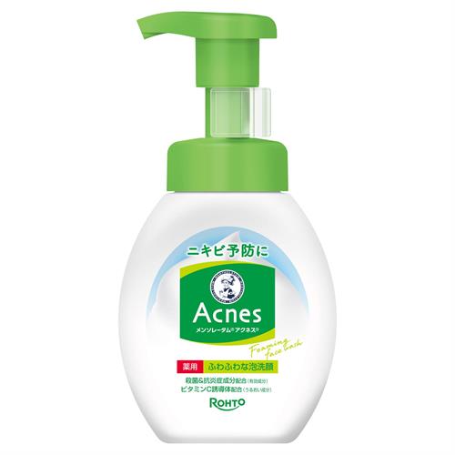 ロート製薬 メンソレータム アクネス 薬用ふわふわな泡洗顔 160mL 洗顔料 ニキビ 本体【医薬部外品】