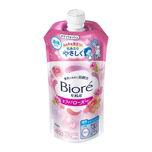 花王 ビオレU キラキラローズの香り つめかえ用 320ml ボディケア 全身洗浄料 biore 石鹸 風呂 体