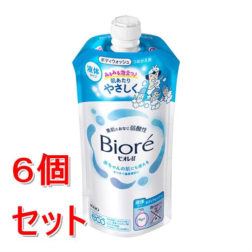 《セット販売》 花王 ビオレu つめかえ用 320mL×6個セット 全身洗浄料 フレッシュフローラルの香り