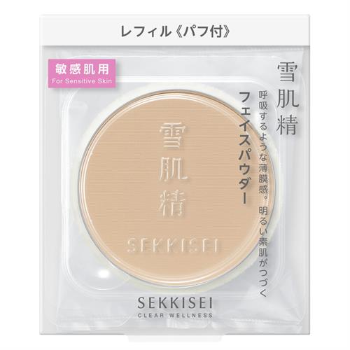 コーセー　雪肌精クリアウェルネス　エアリースキンヴェールフェイスパウダー（レフィル）(10g) 敏感肌 低刺激 透明感 化粧もち