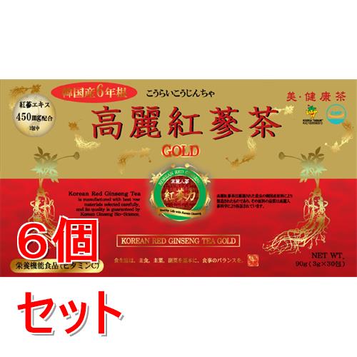 《セット販売》 高麗貿易ジャパン 紅蔘茶 (30包)×6個セット こうじんちゃ 高麗人参 冷え性※軽減税率対象商品