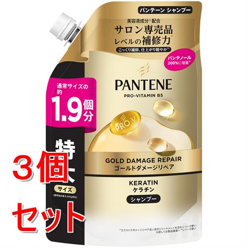 《セット販売》 P&G  パンテーンＧダメージリペアシャンプー　替　特大５００Ｇ×3個セット
