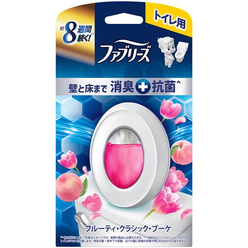 P&G ファブリーズトイレ用消臭剤プレミアムシリーズ+抗菌フルーティークラシックブーケ　(6.3ML)  置き型 床 壁 抗菌