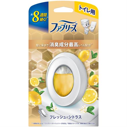 P&G ファブリーズトイレ用消臭剤プレミアムシリーズ　消臭成分最高レベル　フレッシュシトラス　(6.3ML)  置き型 床 壁 防臭