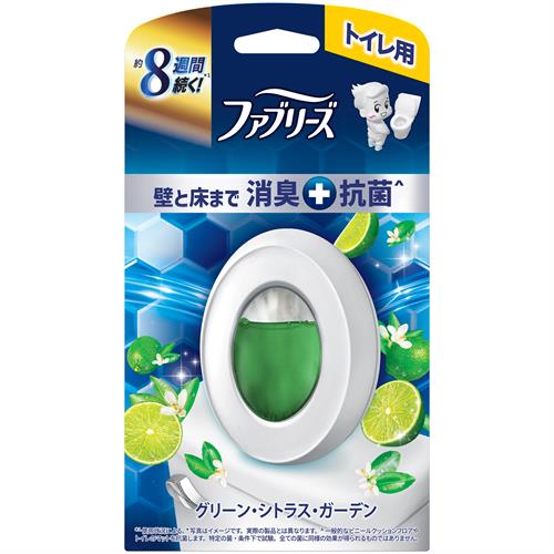 P&G ファブリーズトイレ用消臭剤プレミアムシリーズ+抗菌グリーンシトラスガーデン　(6.3ML)　置き型 床 壁 抗菌