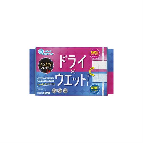 大王製紙 キレキラ! ワイパードライ×ウェットシート 16枚 掃除