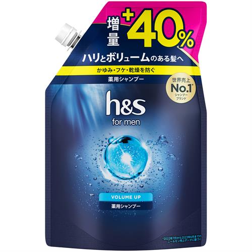 P&G h&sformenボリュームアップSPつめかえ1.4倍 (420ml) 無添加スカルプ薬用シャンプー【医薬部外品】