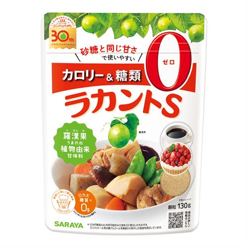 サラヤ ラカントS顆粒(130g) 甘味料 低カロリー カロリーゼロ 糖類ゼロ カロリーダウン 置き換え 砂糖 お菓子づくり 料理 糖質制限 糖質コントロール ロカボ エリスリトール※軽減税率対象商品